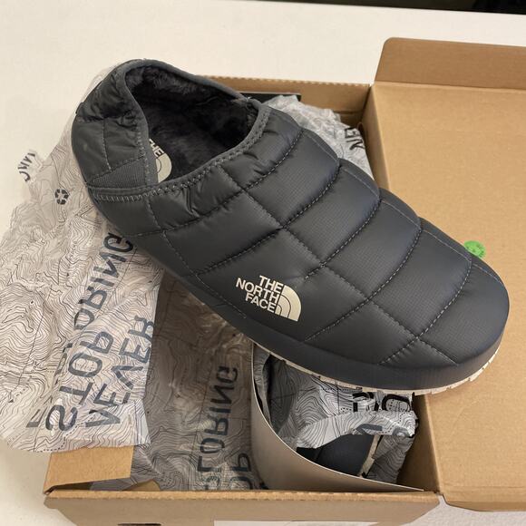 NEW The North Face ThermoBall Traction Mule V Slippers Women’s Vanadis Grey 11 - Picture 1 of 5